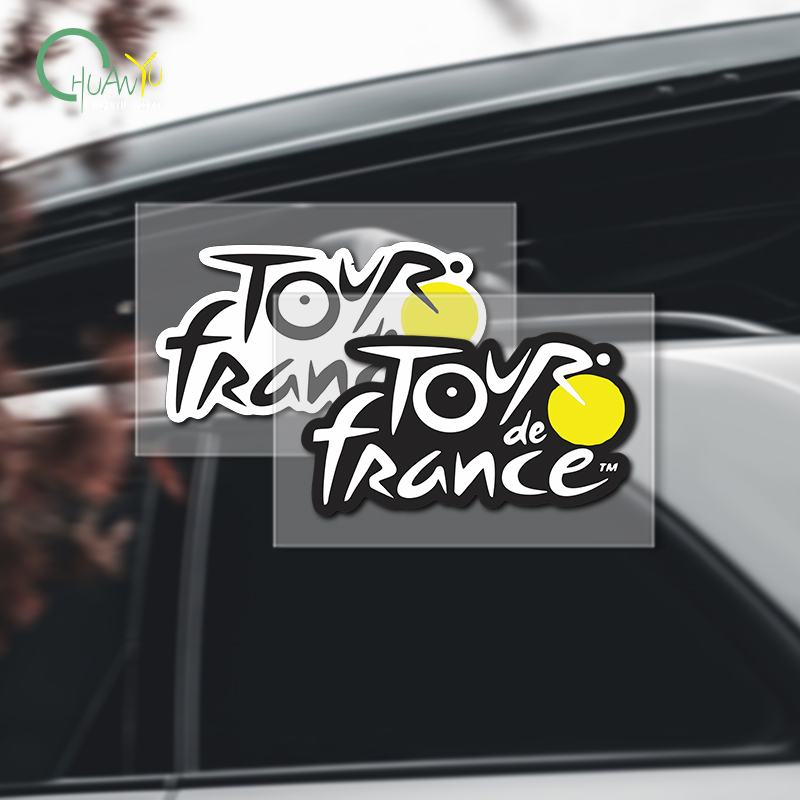 Mountain Biking Helmet - Stiker logo Tour de France untuk
