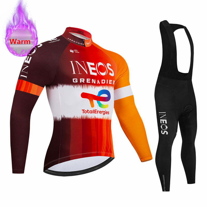 Mountain Biking Trousers - Set Jersey Bersepeda Lengan Panjang Ineos