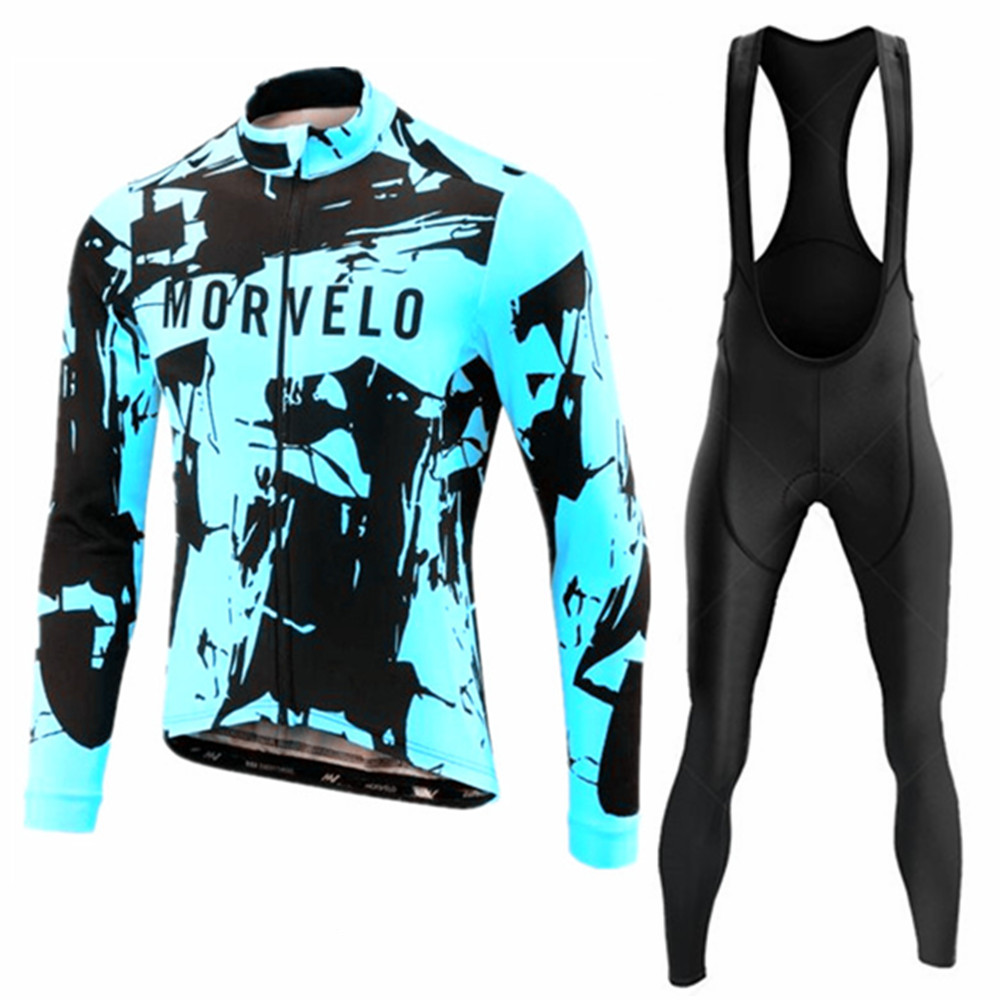 Mountain Biking Long Sleeve Shirt - Morvelo 2026 Setelan Jersey Bersepeda Musim