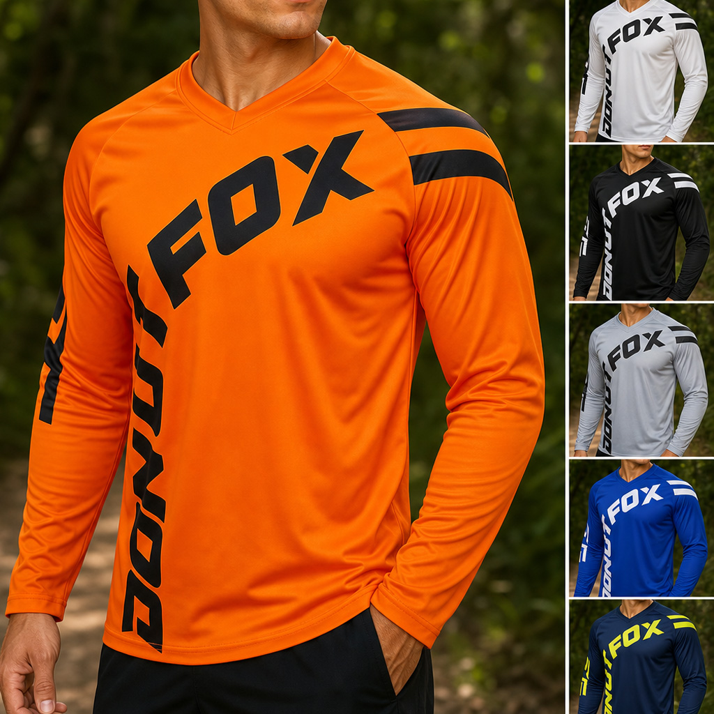 Mountain Biking Long Sleeve Shirt - Kaos Lengan Panjang untuk Bersepeda, Cocok