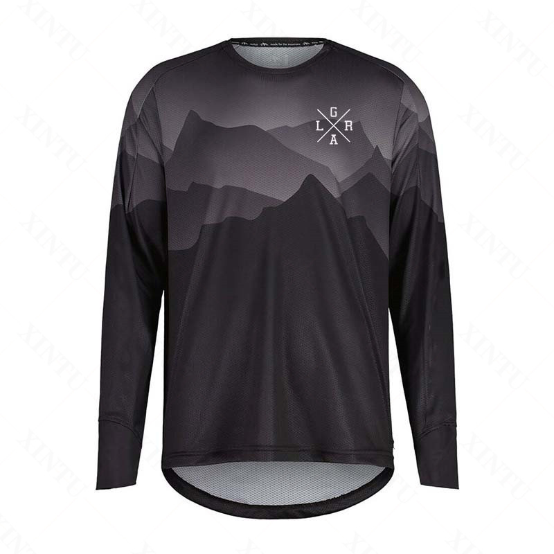 Jersey Sepeda Motor Pria Lrga  - Mountain Biking Long Sleeve Shirt ulasan dan harga