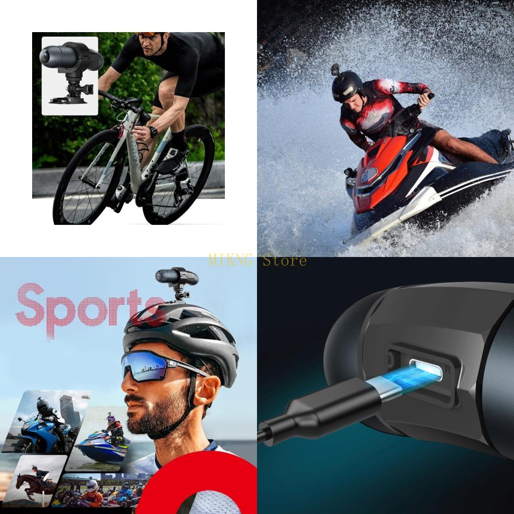 Kamera Aksi Luar Ruangan 4K Ka - Mountain Biking Helmet ulasan dan harga